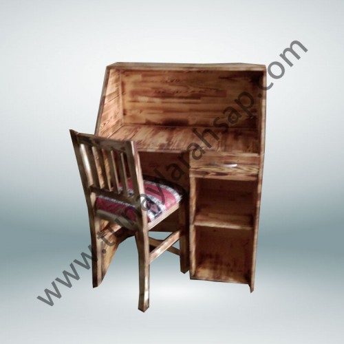 dg005 Damla Ahşap Banko ve Sandalye